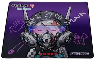 Mousepad gaming A4Tech – BP-45W Cypher Ghost, M, violet
