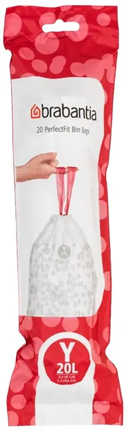 Sac de gunoi Brabantia - PerfectFit NewIcon, mărimea Y, 20 l, 20 buc