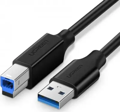 Cablu imprimanta Ugreen UGR408BLK, USB-B la USB-A, 2m (Negru)