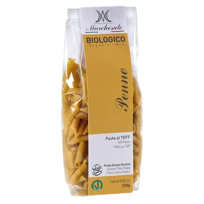 Penne din teff fara gluten Bio, 250g, Marchesato
