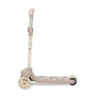 Trotineta pentru copii Lorelli Jetster Beige, roti din silicon cu Led, ghidon reglabil, greutate admisa 20 kg