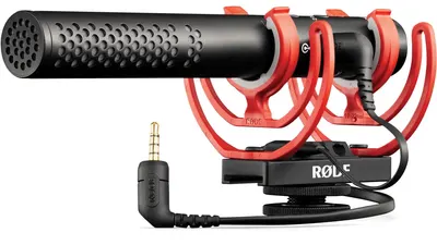Microfon Rode - Videomic NTG, negru/rosu