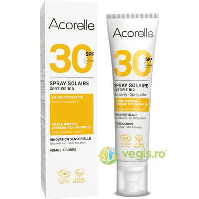 Spray Protectie Solara pentru Fata si Corp SPF30 cu Ulei de Karanja si Propolis Bio 100ml