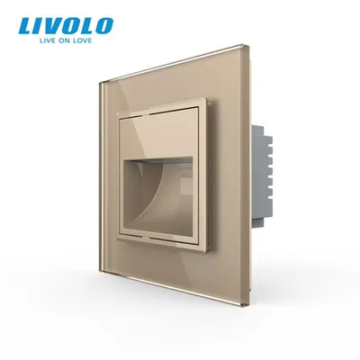 Lampa de orientare scara, cu rama de sticla Auriu