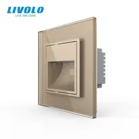 Lampa de orientare scara, cu rama de sticla Auriu
