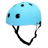 Casca de bicicleta pentru copii Trike Fix, marime M (55-58 cm), lumina LED integrata si 11 orificii de ventilaie, Light Blue