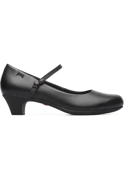 Pantofi Mary Jane Helena 1511 de piele - Negru