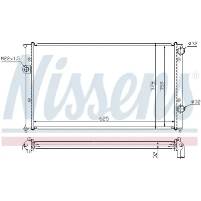 Radiator, racire motor NISSENS 65243