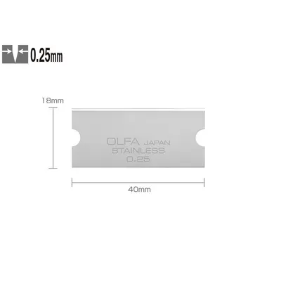 Set GSB-2S/6B - lame japoneze razuitor. din inox. 6 bucati. Olfa