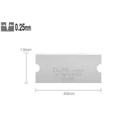 Set GSB-2S/6B - lame japoneze razuitor. din inox. 6 bucati. Olfa
