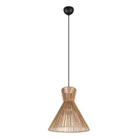 Lustră în culoare naturală din metal cu abajur din sfoară din hârtie ø 35 cm Rosalie – Reality