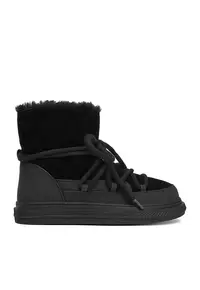 Ghete de iarna - DZ-AW16 - piele naturala - negru