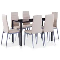 Gossi set mobilier de bucatarie, 7 piese, cappuccino