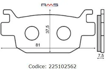 Placute frana (Sinter) Honda SH300 03