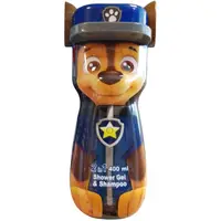 Gel de Dus si Sampon, Air Val, Chase, Figurina 2D, 400 ml