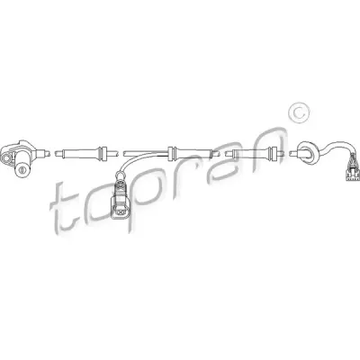 Senzor, turatie roata TOPRAN 110 484