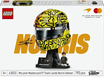 Constructor LEGO Formula 1 - Casca lui Lando Norris de la McLaren Mastercard F1 Team (43023)