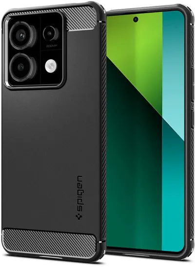 Husă Spigen - Rugged Armor, Xiaomi Redmi 13 Note Pro 5G, negru