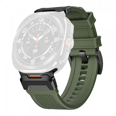 Curea Techsuit W068 pentru Samsung Galaxy Watch Ultra Series, Verde Neagra