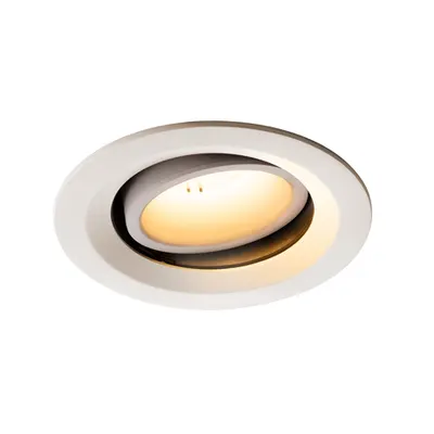 Spot incastrat, NUMINOS MOVE M Ceiling lights, white Indoor LED recessed ceiling light white/white 2700K 55° rotating and pivoting
