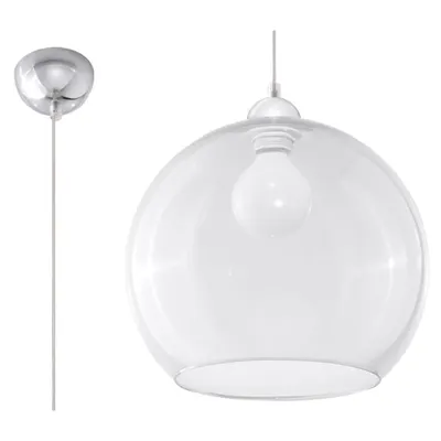 Lampa suspendata BALL transparent