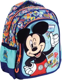 Ghiozdan pentru grădiniță GIM Mickey Mouse - Fun Travels