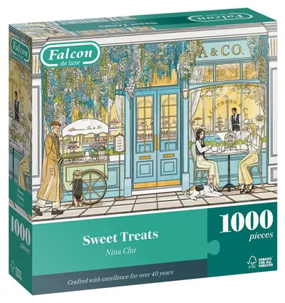 Puzzle Falcon de 1000 piese - Dulciuri tentante