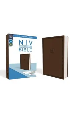 NIV, Value Thinline Bible, Imitation Leather, Brown