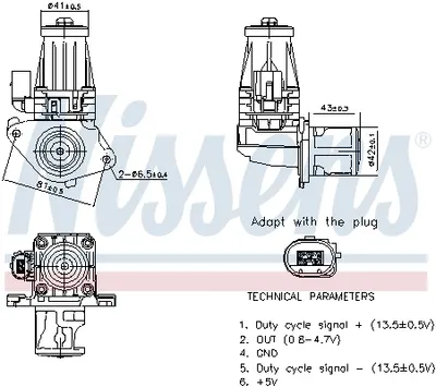 Supapa Egr Potrivit Alfa Romeo Mito; Fiat 500, 500 C, 500l, Doblo, Doblo Cargo, Fiorino, Fiorino Minivan, Grande Punto, Idea, Panda, Punto, Punto Evo, Qubo, Strada; Lancia Musa 1.2 1.2lpg 1.3d 01.04