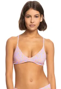 Sutien de baie triunghiular Hawaiian Heat - Portocaliu/Lila