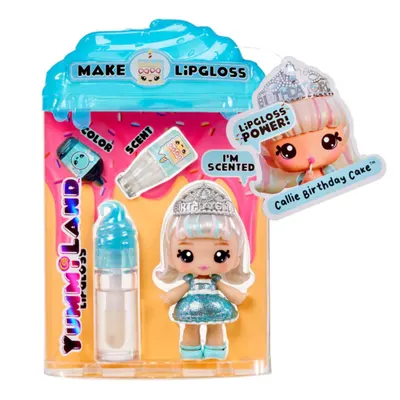 Papusa Yummiland, Lipgloss Doll, Callie Birthday Cake, 120704EUC