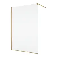 Paravan dus sticla walk-in 100x200 cm auriu periat Sanswiss Easy STR4P
