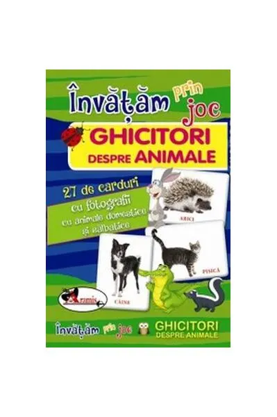 Învăţăm prin joc Ghicitori despre animale - Board book - ***