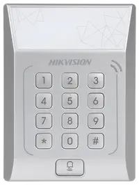 Cititor standalone cu tastatura si card de proximitate Hikvision, DS- K1T801M suporta cartele MIFARE, Capacitate 3000 cartele, A