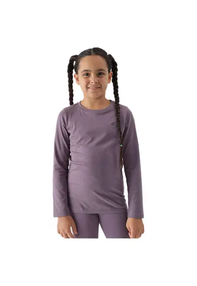 Bluza cu maneca lunga pentru copii 4FJWMM00TLONF318 - bumbac - mov