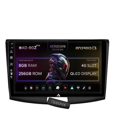 Navigatie Volkswagen Passat B6 B7 CC, Android, Z-Octacore 8GB RAM + 256GB ROM, 10.1 Inch - AD-BGZ10008+AD-BGRKIT025B