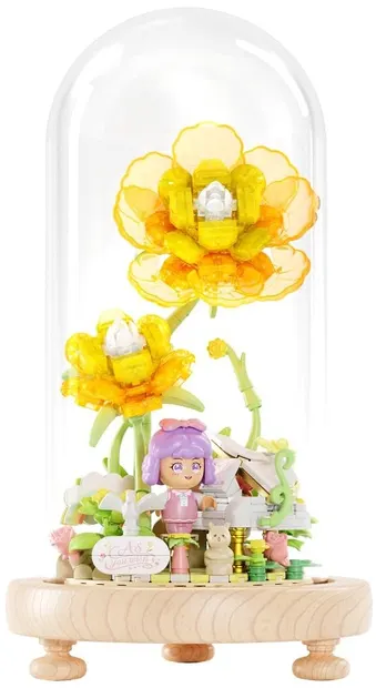 Constructor Wonder Moon - Poveste cu flori galbene, 438 piese