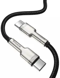 Cablu Baseus - Cafule, USB-C/USB-C, 2 m, negru /argintiu