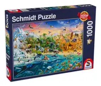 Puzzle Schmidt din 1000 de piese - Regatul animalelor