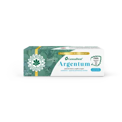 Pasta de dinti GennaDent Argentum, 50ml, VivaNatura