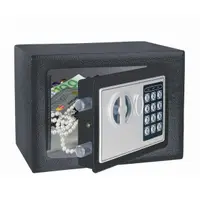 Seif electronic antiefractie, metalic, 2 chei
