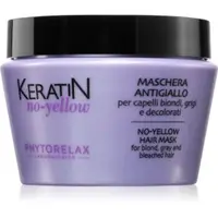 Phytorelax Laboratories Keratin No-Yellow mască împotriva tonurilor galbene pentru părul blond şi gri
