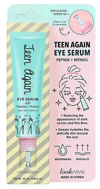 LookAtMe Teen Again Ser pentru ochi cu peptide și retinol, 25 ml