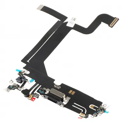 Banda cu Conector Incarcare - Microfon Apple iPhone 14 Pro Max, Negru