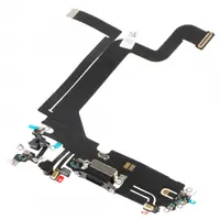Banda cu Conector Incarcare - Microfon Apple iPhone 14 Pro Max, Negru