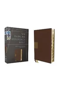 Niv, Thinline Reference Bible, Leathersoft, Brown, Red Letter, Thumb Indexed, Comfort Print