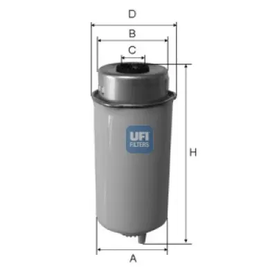 Filtru combustibil UFI 24.455.00