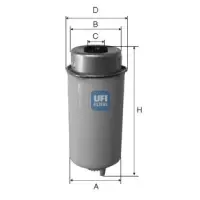 Filtru combustibil UFI 24.455.00
