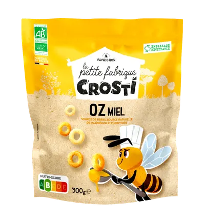 Ineluse expandate bio cu miere pentru copii, 300g, Crosti