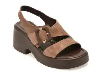 Sandale GRYXX maro, 1766408, din piele intoarsa